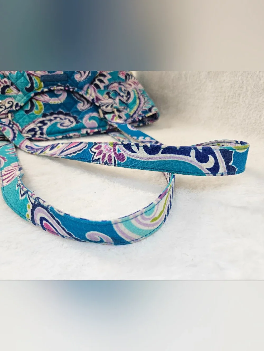 Vera Bradley Quilted Waikiki Paisley Turquoise Tote Bag